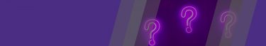 neon sign question marks