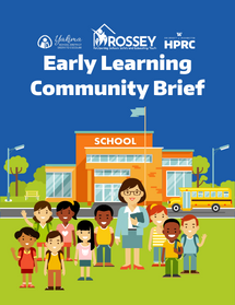 A group of children stand outside of a school with a principal