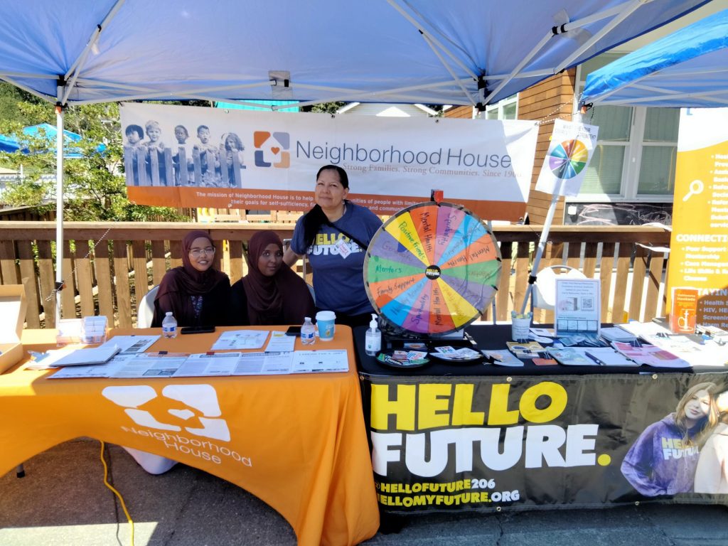 Neighborhood House staff at a health fair.